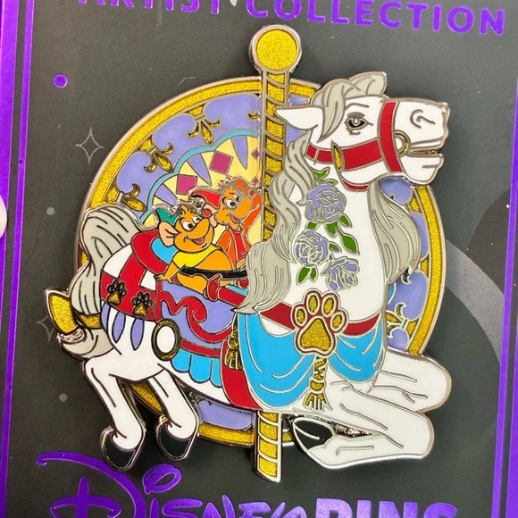 Disney Parks 2026 Princess Charming Regal Carrousel Pin Artist Collection - Picture 2 of 6